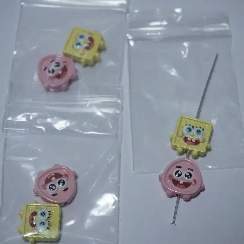 [BUNJANG] SpongeBob SquarePants Metal Beads / DIY 스펀지밥 메탈비즈