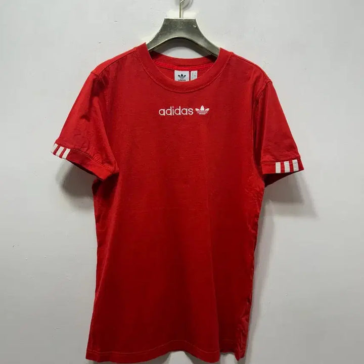 [SOLD OUT] 아디다스 빨간색 반팔 티셔츠 L