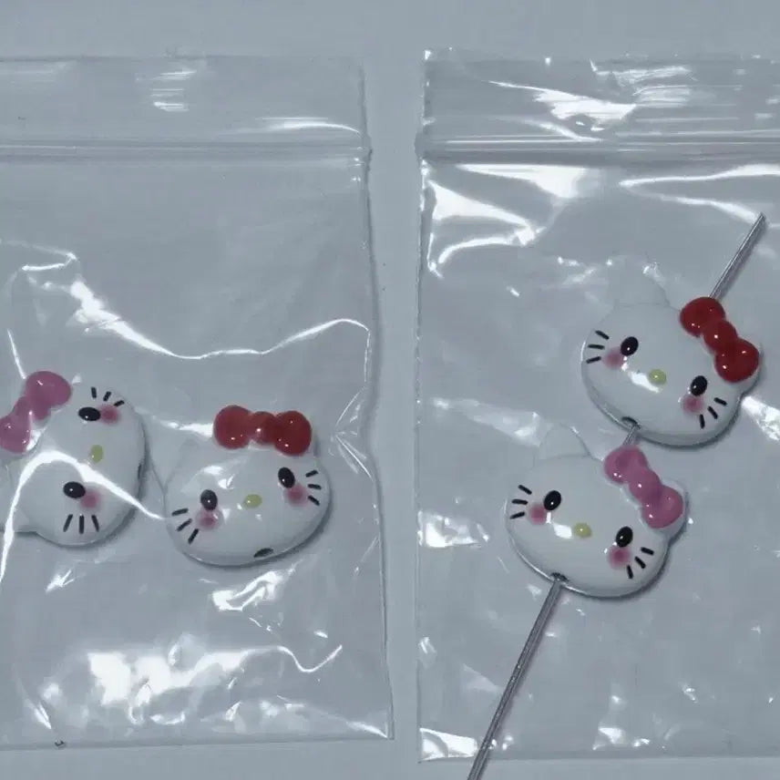 [BUNJANG] Hello Kitty Face Metal Beads / DIY 키티얼굴 메탈비즈