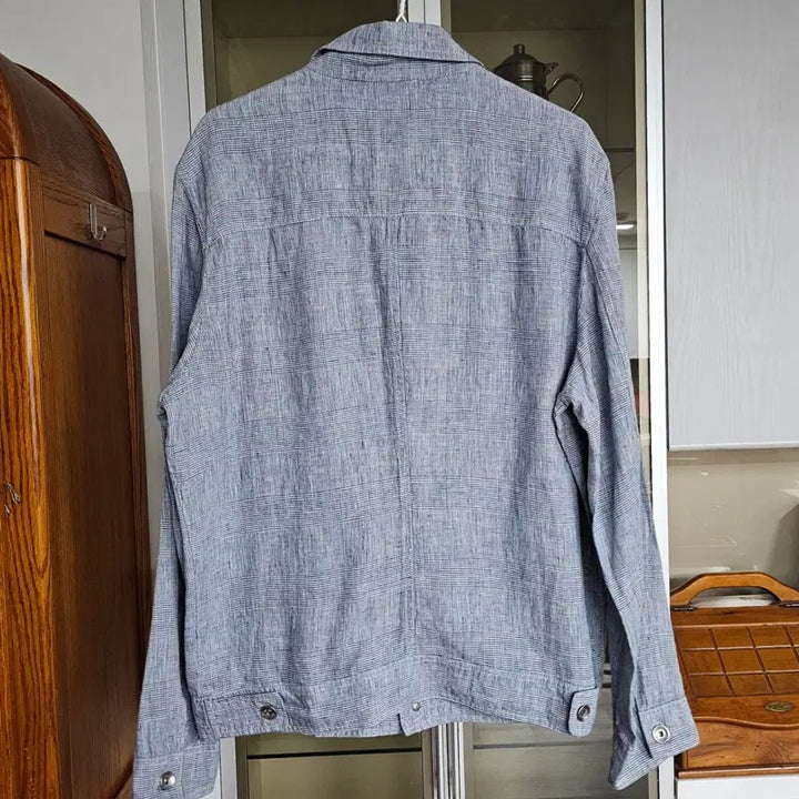 [SOLD OUT] 100[새상품] 남성 자라(ZARA) 체크 린넨 셔츠 자켓 (시원한 여름