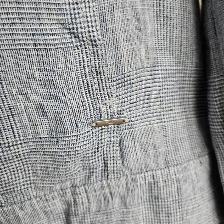 [SOLD OUT] 100[새상품] 남성 자라(ZARA) 체크 린넨 셔츠 자켓 (시원한 여름