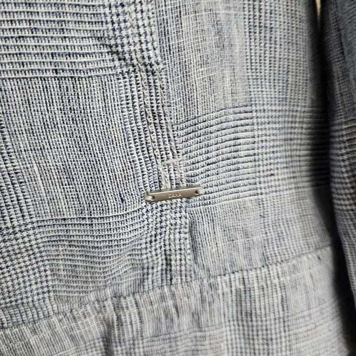 [SOLD OUT] 100[새상품] 남성 자라(ZARA) 체크 린넨 셔츠 자켓 (시원한 여름