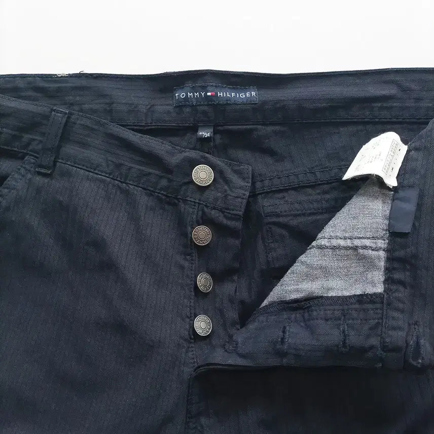 [SOLD OUT] 타미힐피거 면바지 사이즈34 일자 네이비 빈티지 남자 팬츠 B0067