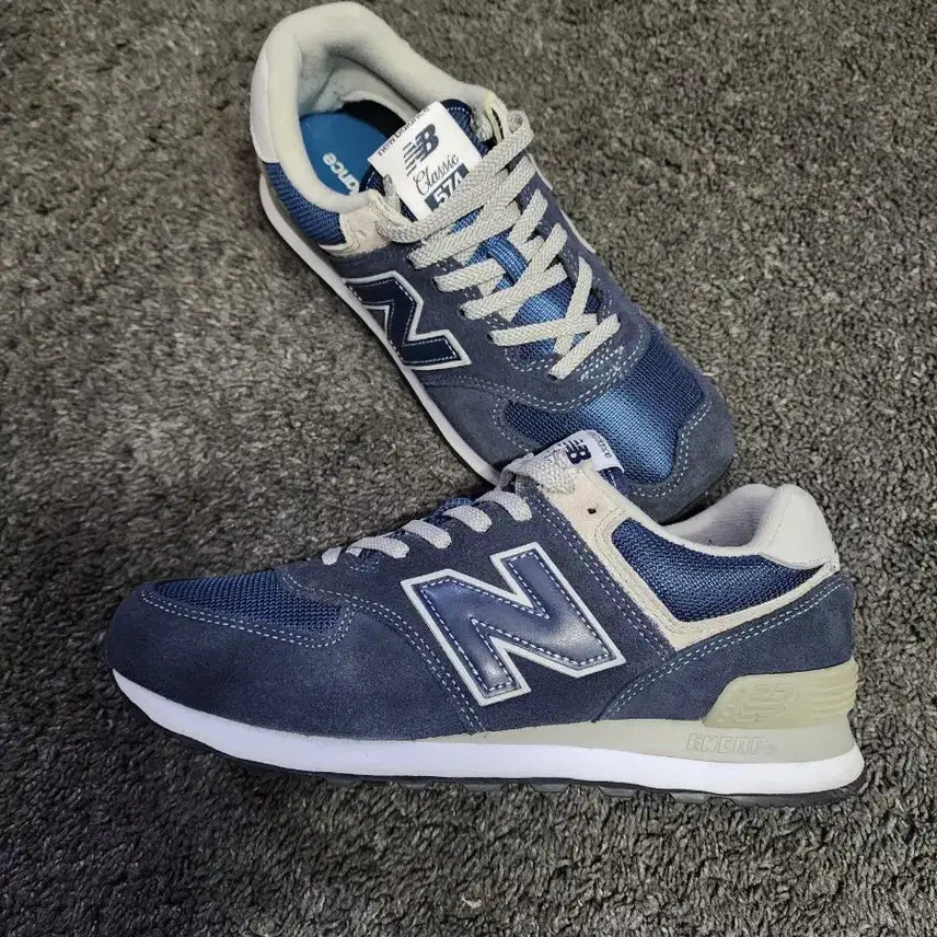 [BUNJANG] New Balance 574 Navy Sneakers / 뉴발란스 574 네이비  260사이즈