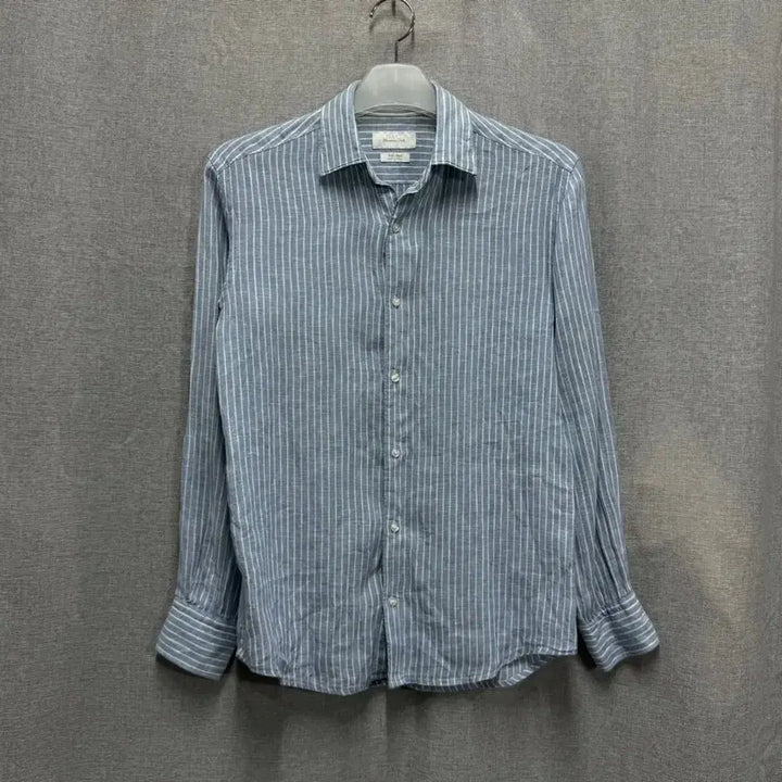 [BUNJANG] Massimo Dutti Linen Stripe Shirt / 마시모두띠 Massimo Dutti 린넨 스트라이프 셔츠