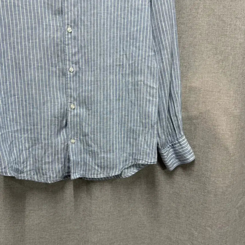 [BUNJANG] Massimo Dutti Linen Stripe Shirt / 마시모두띠 Massimo Dutti 린넨 스트라이프 셔츠
