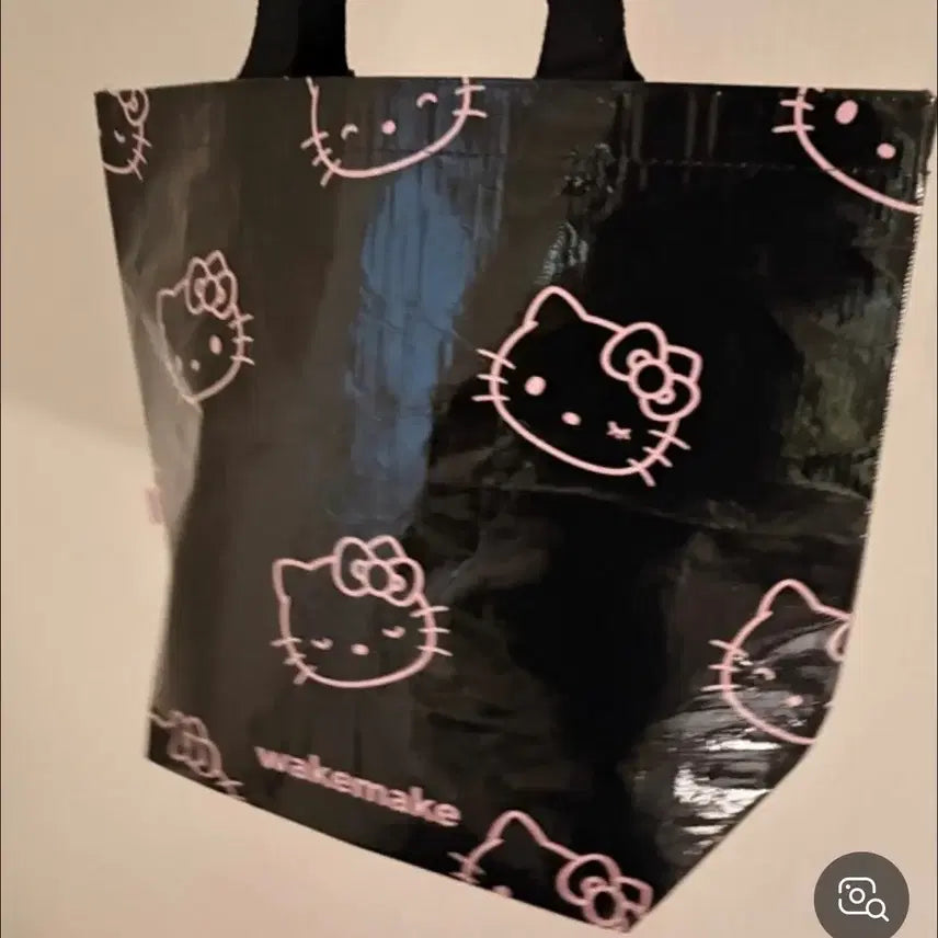[BUNJANG] WAKEMAKE Kitty Black Tote Bag / 웨이크메이크 키티 블랙 토트백