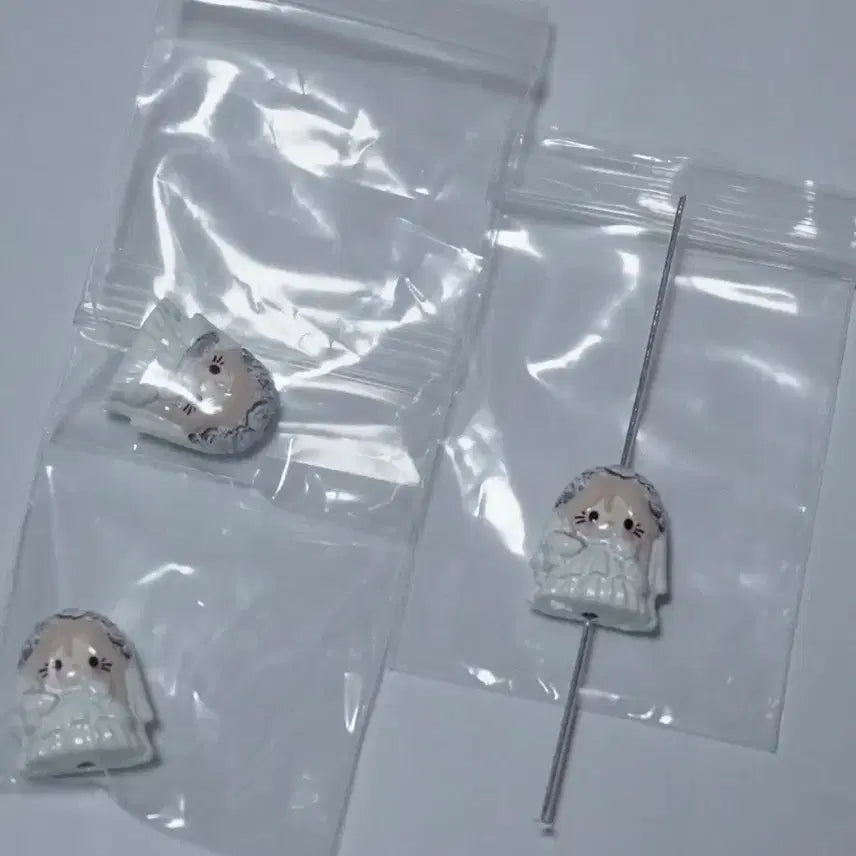 [BUNJANG] Wedding Kitty Metal Beads for DIY Crafts / DIY 웨딩키티 메탈비즈
