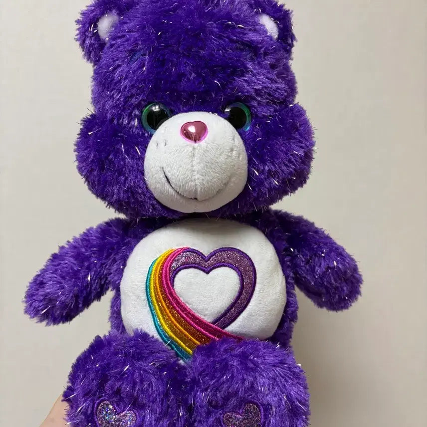[BUNJANG] Care Bears Rainbow Heart 35th Anniversary Plush / 케어베어 35주년 인형 레인보우 하트