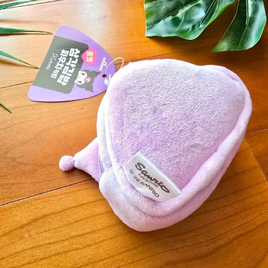 [BUNJANG] Kuromi Triangle Rice Ball Pouch Keychain / (새상품) 쿠로미 삼각김밥 파우치 키링