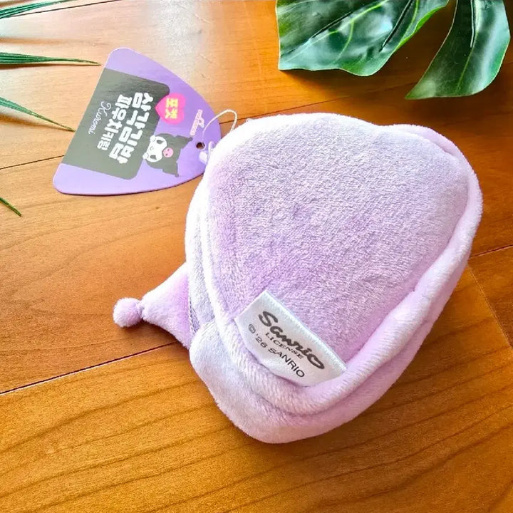 [BUNJANG] Kuromi Triangle Rice Ball Pouch Keychain / (새상품) 쿠로미 삼각김밥 파우치 키링