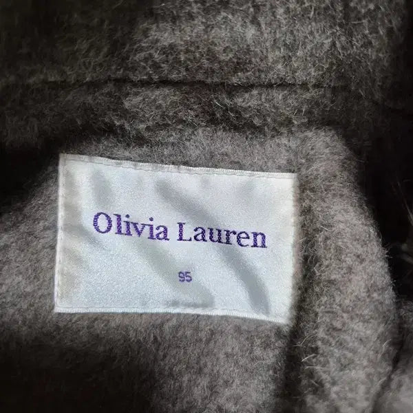 [BUNJANG] Olivia Lauren Fox Fur Wool Half Coat Jacket (95) / 올리비아로렌 여우털폭스퍼 정품 여자 양모(고급) 여성모직하프코트자켓95