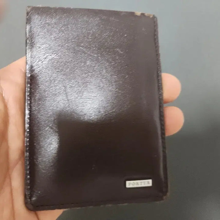 [BUNJANG] Porter Brown Leather Card Wallet / 포터 카드지갑 브라운 가죽