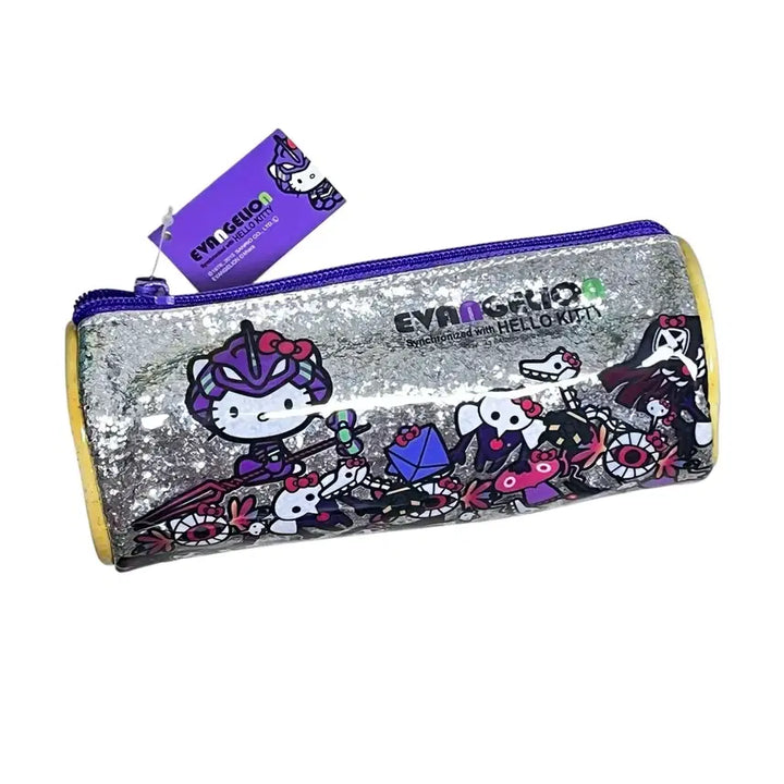 [BUNJANG] Evangelion Unit-01 Hello Kitty Collaboration Pencil Case / [고전] 에반게리온 초호기 키티 콜라보 필통 파우치