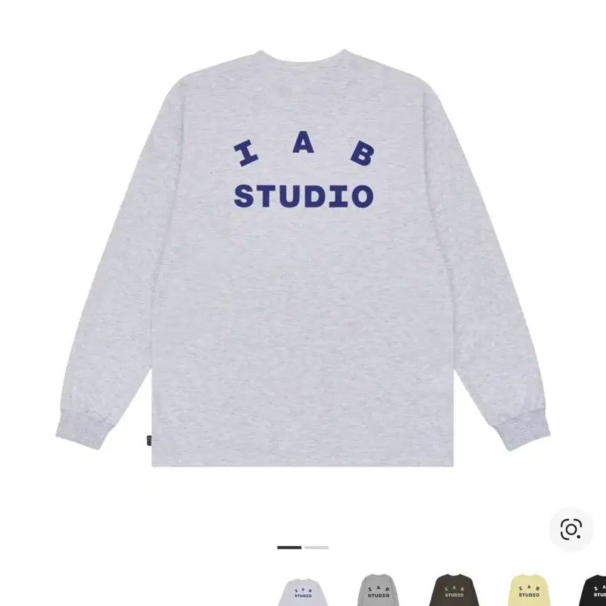 [BUNJANG] IAB Studio Long Sleeve Light Gray Shirt / 아이앱스튜디오 롱슬리브 라이트 그레이 판매