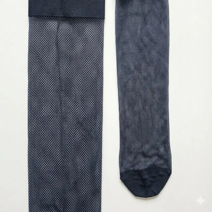 [SOLD OUT] 부드러운 딥블루 그물 팬티스타킹 (시스루 레그)