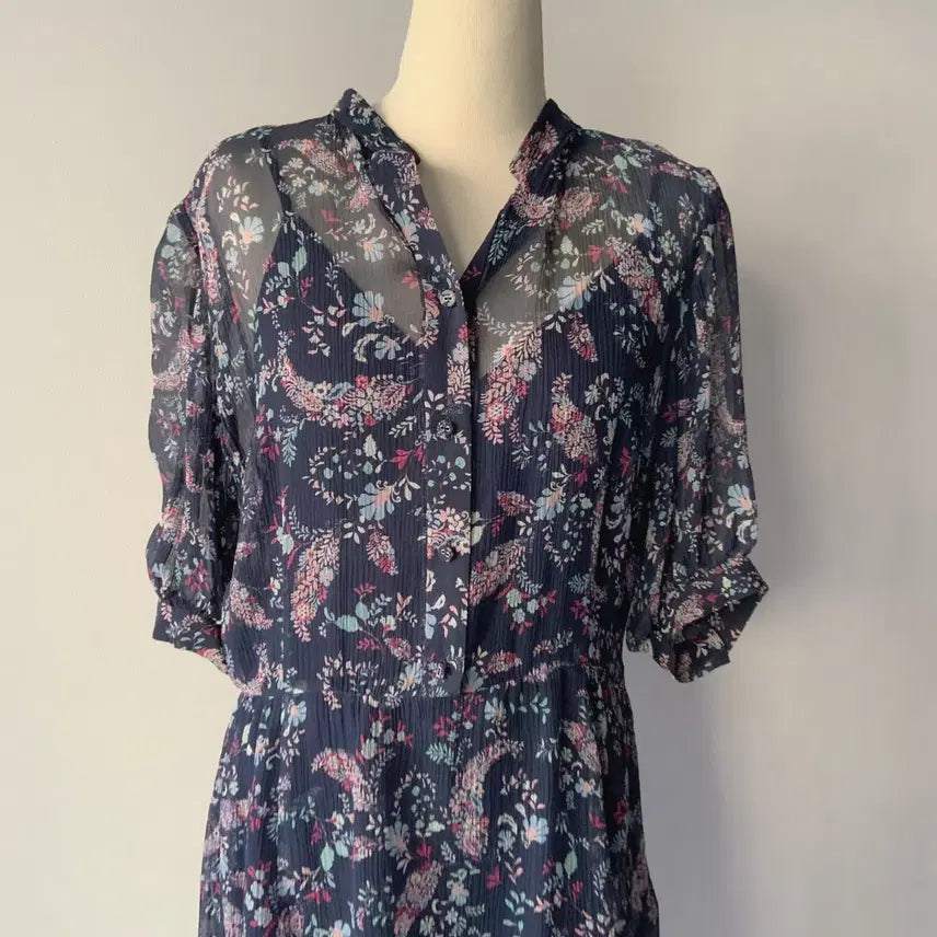 [SOLD OUT] 질스튜어트 플라워 패턴 쉬폰 미니 원피스