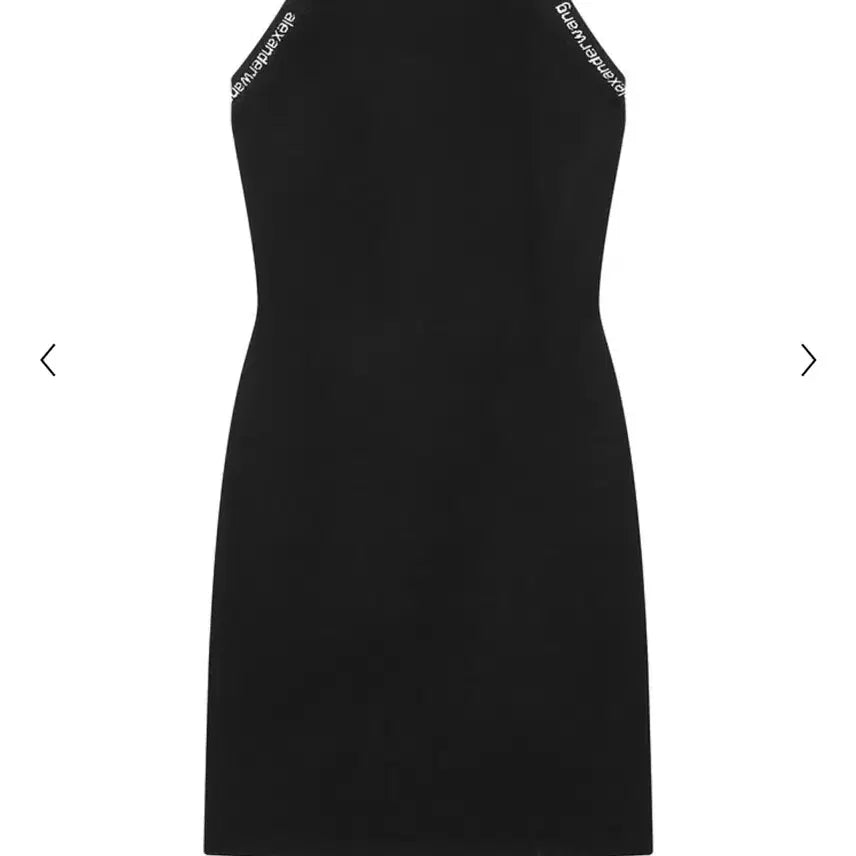 [SOLD OUT] [XS,S] 알렉산더왕 알왕 자카드 트림 바디콘 드레스 원피스 블랙