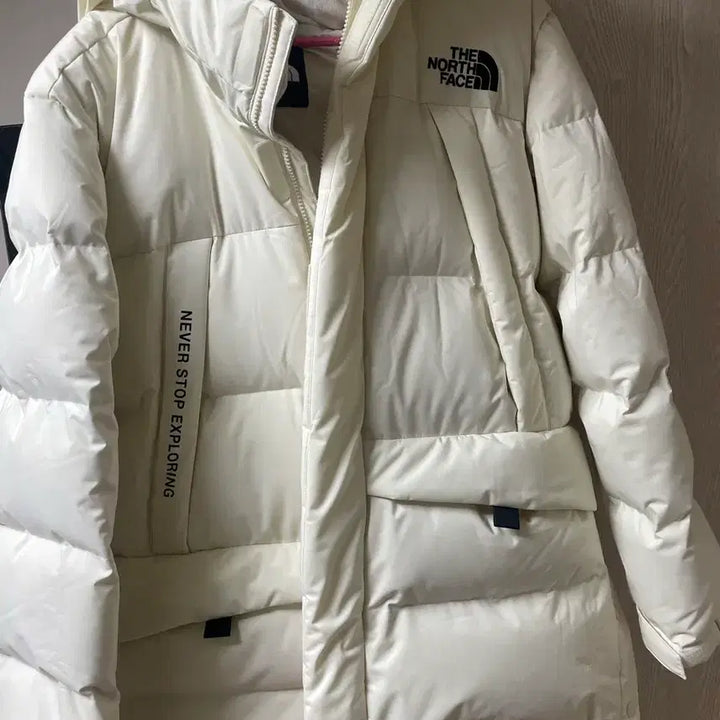 [BUNJANG] The North Face Cream Padded Jacket / 노스페이스 크림 패딩