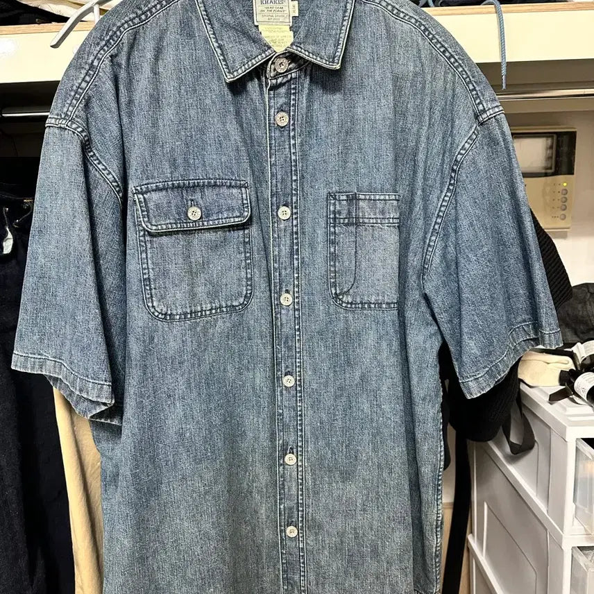 [SOLD OUT] KHAKIS 데님 셔츠 남방 XL