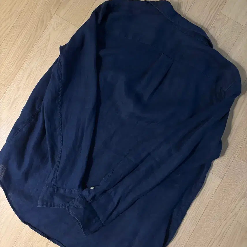 [SOLD OUT] 폴로 랄프로렌 네이비 린넨 셔츠 키즈 xl