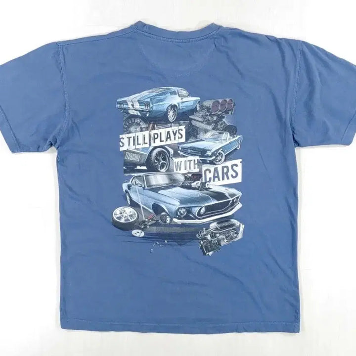 [BUNJANG] Newport Blue Ford Mustang Graphic Tee / 뉴포트블루 포드 머스탱 반팔 티셔츠 L