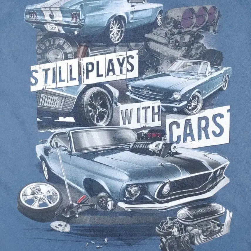 [BUNJANG] Newport Blue Ford Mustang Graphic Tee / 뉴포트블루 포드 머스탱 반팔 티셔츠 L
