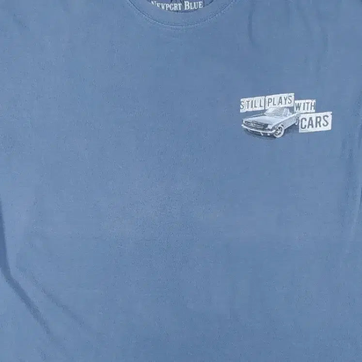 [BUNJANG] Newport Blue Ford Mustang Graphic Tee / 뉴포트블루 포드 머스탱 반팔 티셔츠 L