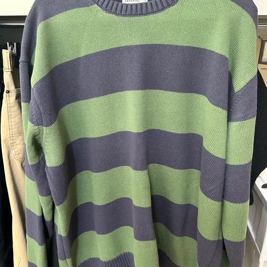 [BUNJANG] Kakys Stripe Knit L Size / 카키스 스트라이프 니트 L