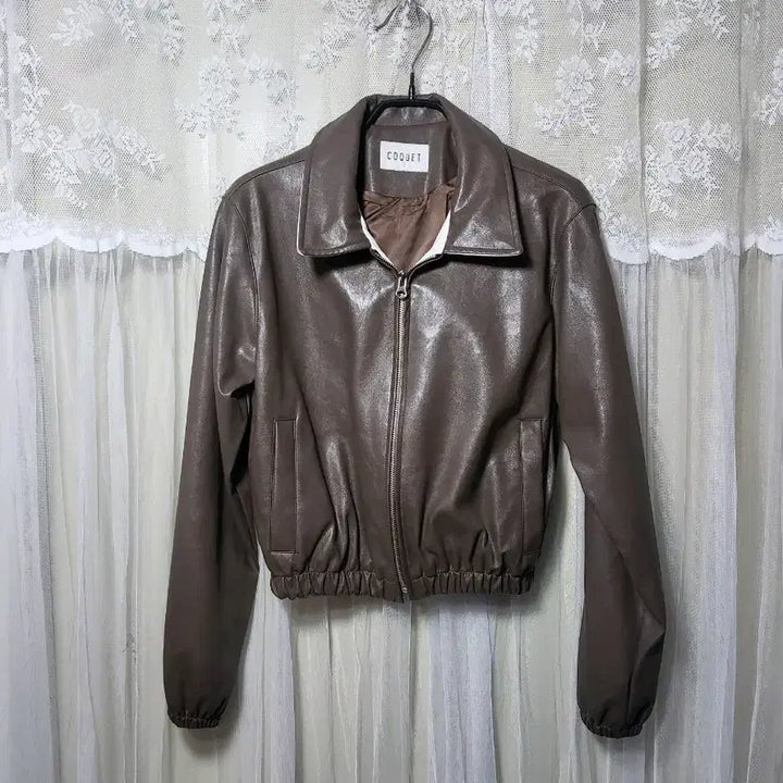 [BUNJANG] COQUET Brown Leather Jacket / 코케트 COQUET 브라운 레더 자켓