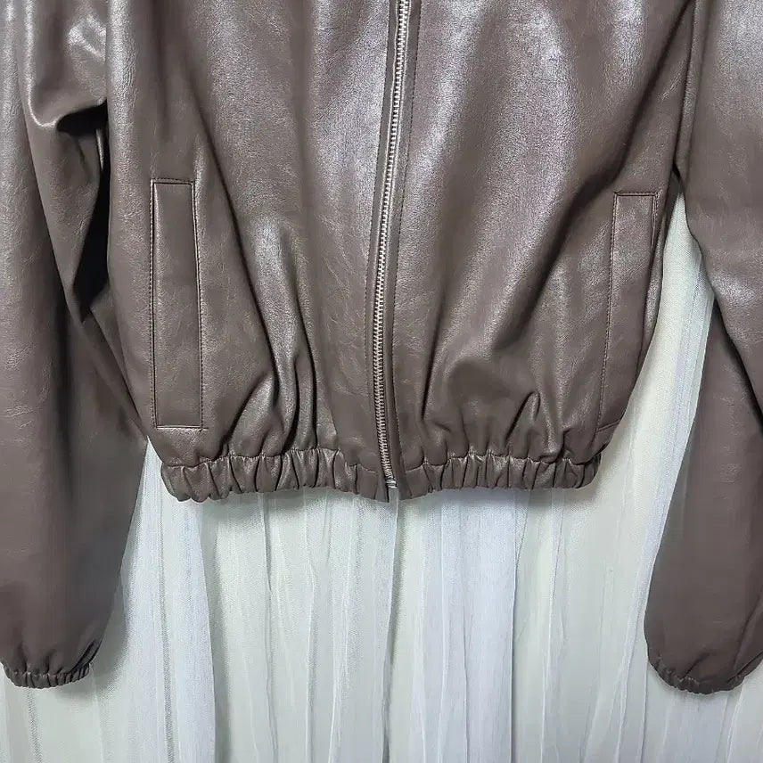 [BUNJANG] COQUET Brown Leather Jacket / 코케트 COQUET 브라운 레더 자켓
