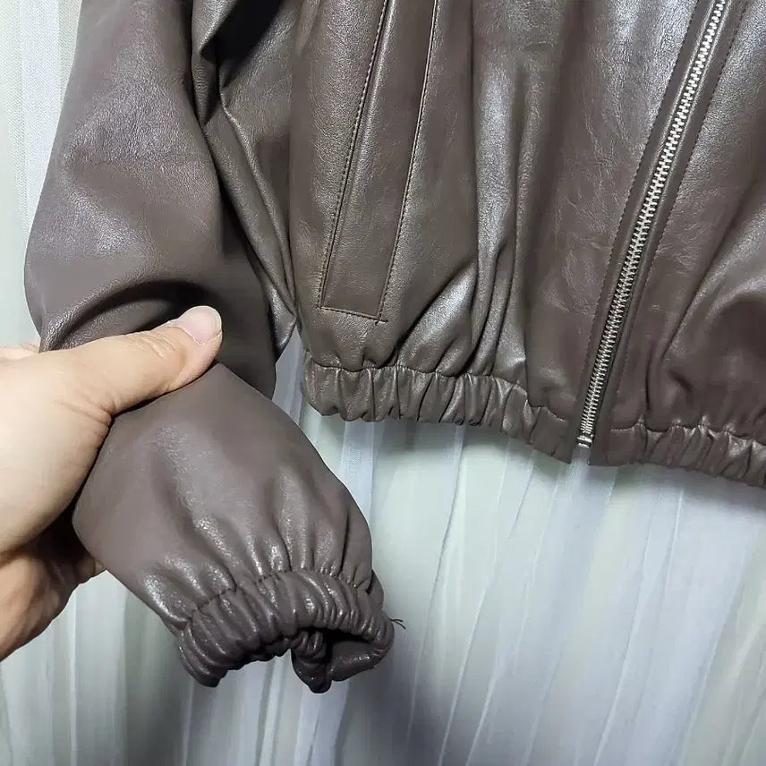 [BUNJANG] COQUET Brown Leather Jacket / 코케트 COQUET 브라운 레더 자켓