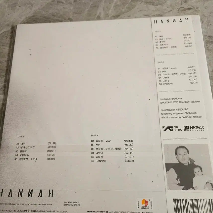 [BUNJANG] QM- 한나 HANNAH LP 바이닐 음반 / (미개봉LP)QM- 한나 HANNAH LP 바이닐 음반