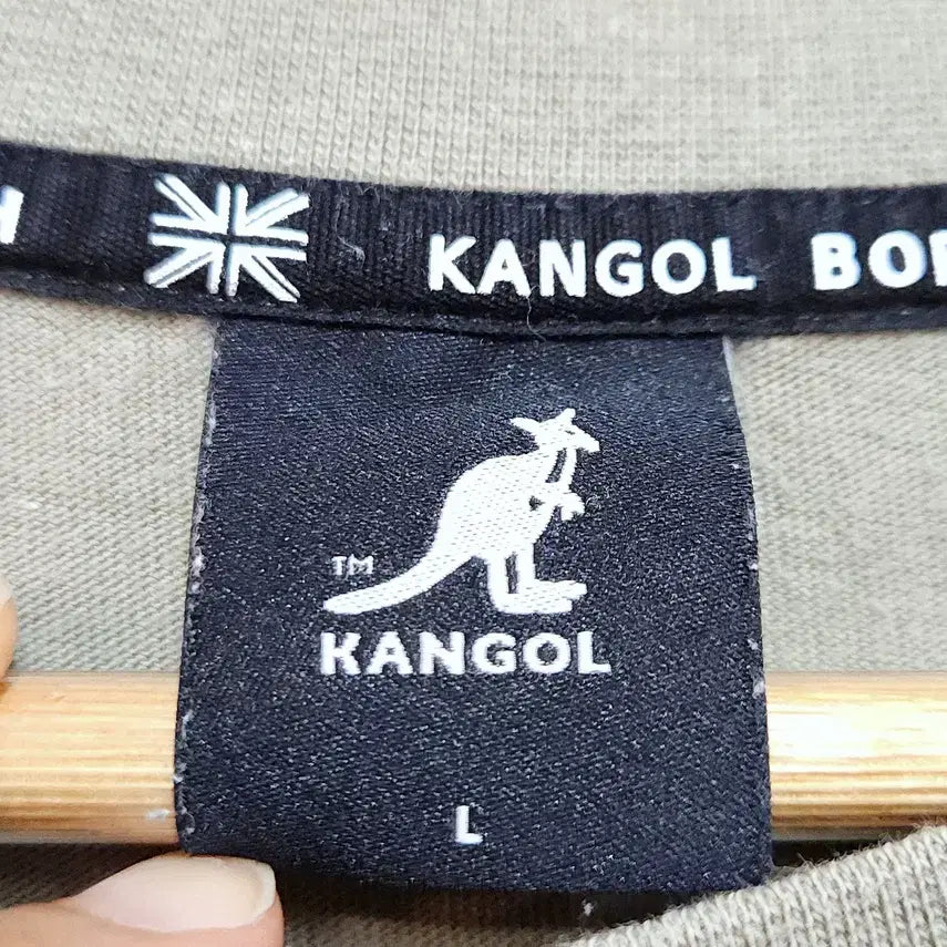 [BUNJANG] [KANGOL] 남성 캉골 베이지 카키 롱슬리브 L / [KANGOL] 남성 캉골 베이지 카키 롱슬리브 L