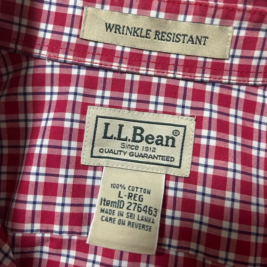 [SOLD OUT] L.L.Bean 깅엄체크 반팔 셔츠