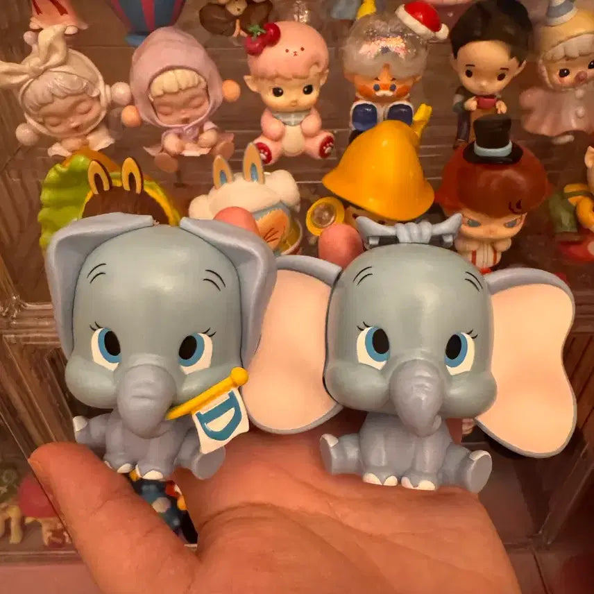 [BUNJANG] Disney Dumbo Capchara Figure Set / 디즈니 덤보 캬푸캬라 가챠 피규어 세트
