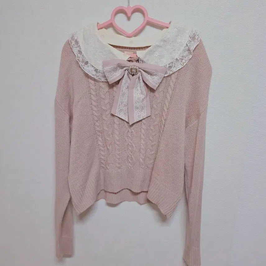 [BUNJANG] Secret Honey Cara Knit Top / 정품) 시허니 세일로 카라 니트