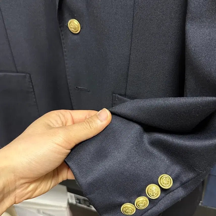 [BUNJANG] J.Crew Loro Piana Gold Button Blazer / (100)제이크루 로로피아나 원단 금장블레이져 36S