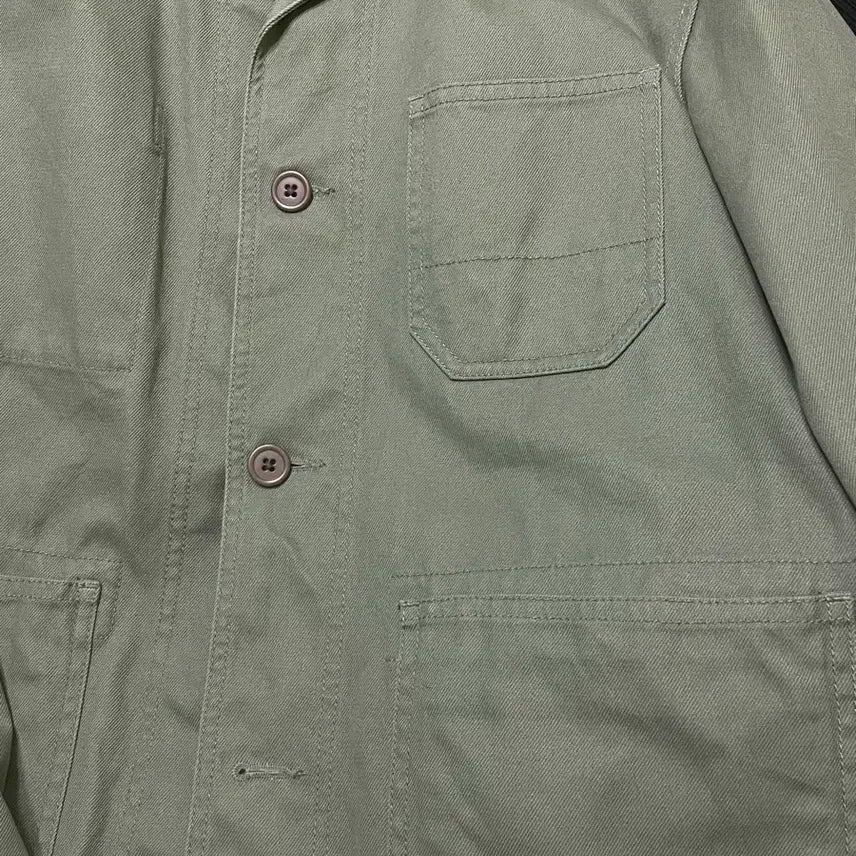 [SOLD OUT] 무지(무인양품) 세이지그린 프렌치 워크 초어 자켓