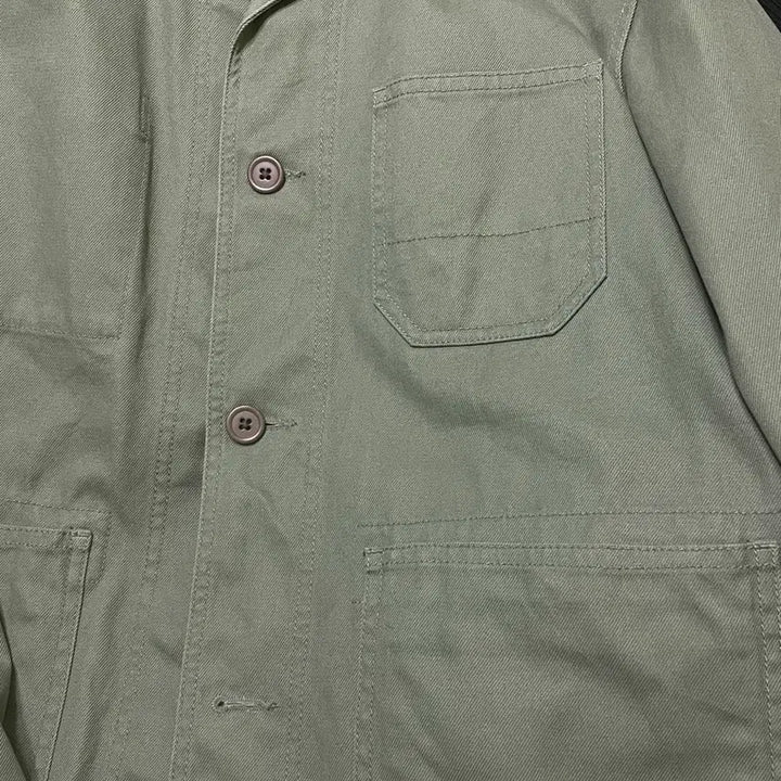 [SOLD OUT] 무지(무인양품) 세이지그린 프렌치 워크 초어 자켓