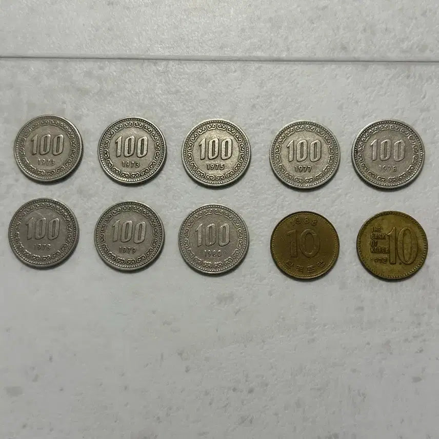 [SOLD OUT] 73~80년 백원, 73년 10원
