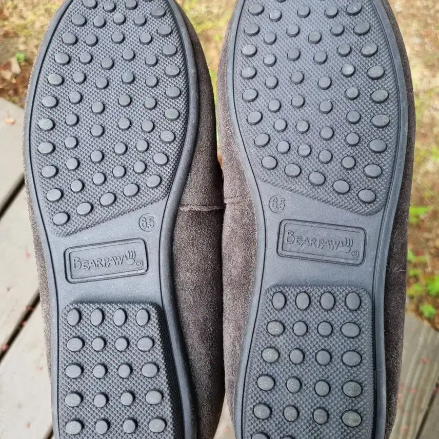 [BUNJANG] BEARPAW Karla Bear Suede Moccasin / (착샷) 베어파우 양털 슬립온 모카신