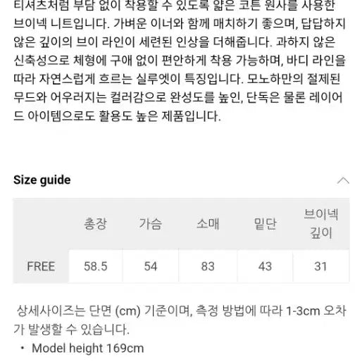 [BUNJANG] Monoha Deep V-Neck Knit Sweater / 모노하 딥브이넥 니트