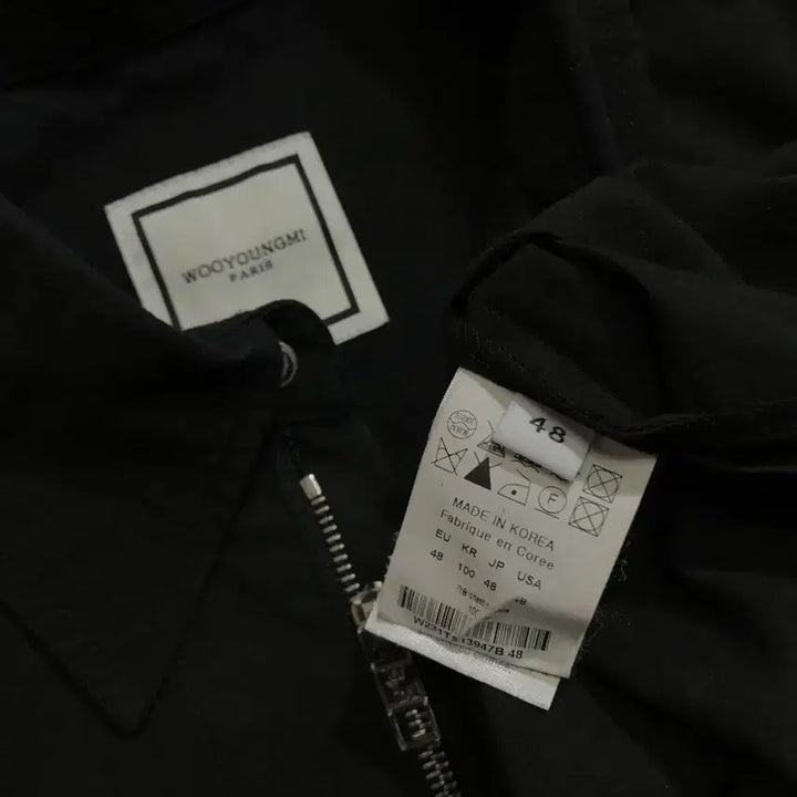 [SOLD OUT] [[48(L), 23FW, A급] 우영미 지퍼 디테일 티셔츠 블랙@215