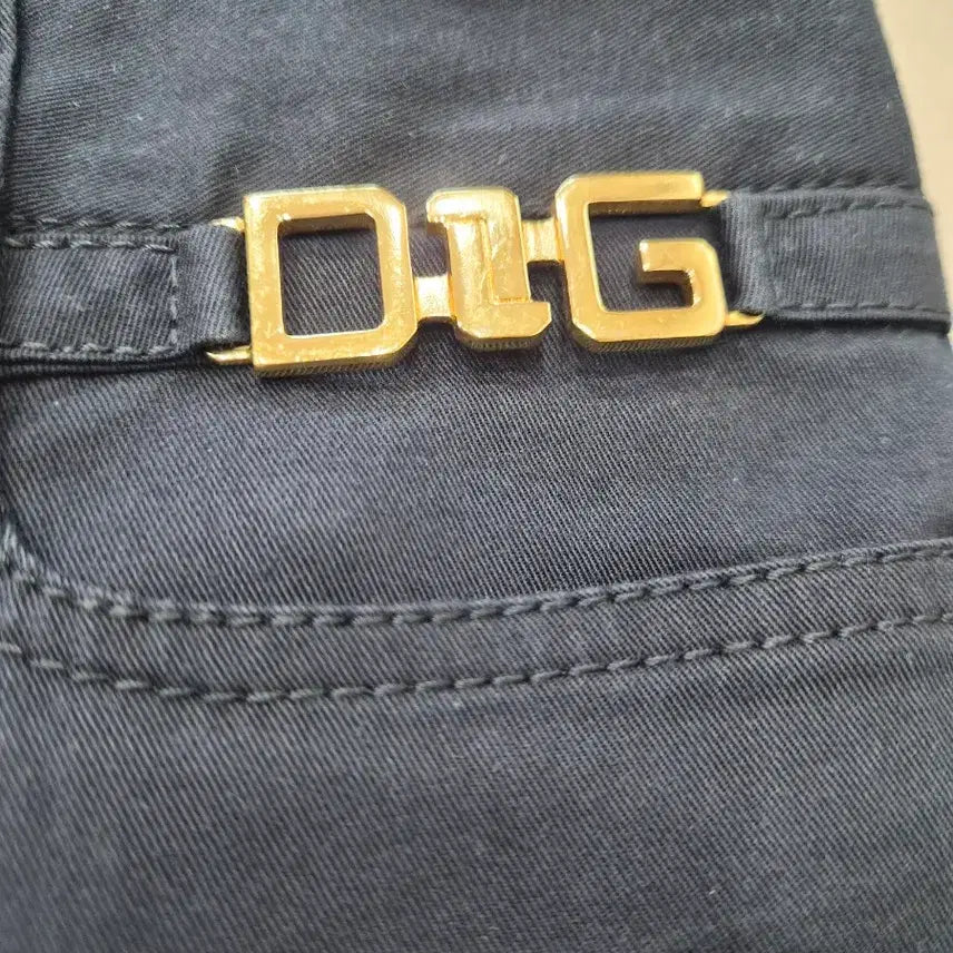 [BUNJANG] DOLCE&amp;GABBANA Black Slim Straight Pants / DOLCE&amp;GABBANA 돌체앤가바나 정품 블랙 여성 바지