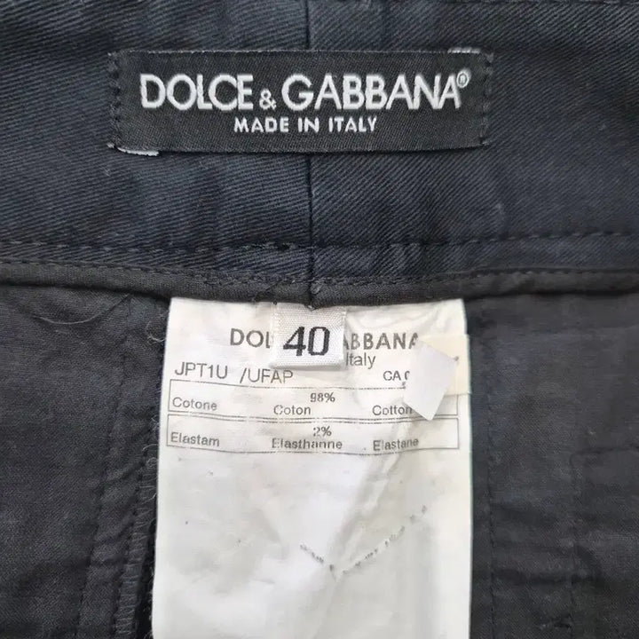 [BUNJANG] DOLCE&amp;GABBANA Black Slim Straight Pants / DOLCE&amp;GABBANA 돌체앤가바나 정품 블랙 여성 바지