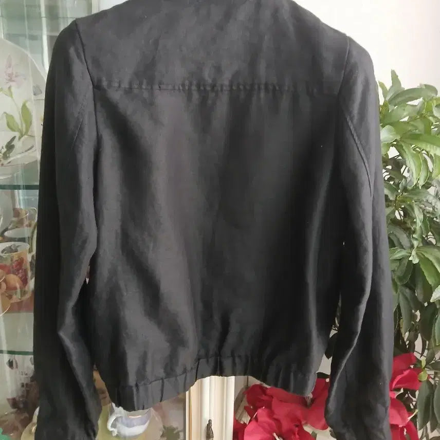 [SOLD OUT] 타미힐피거 블랙 린넨 봄버 자켓 55
