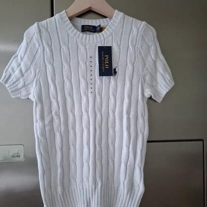 [SOLD OUT] 폴로 랄프로렌 케이블 반팔 니트 M 사이즈.