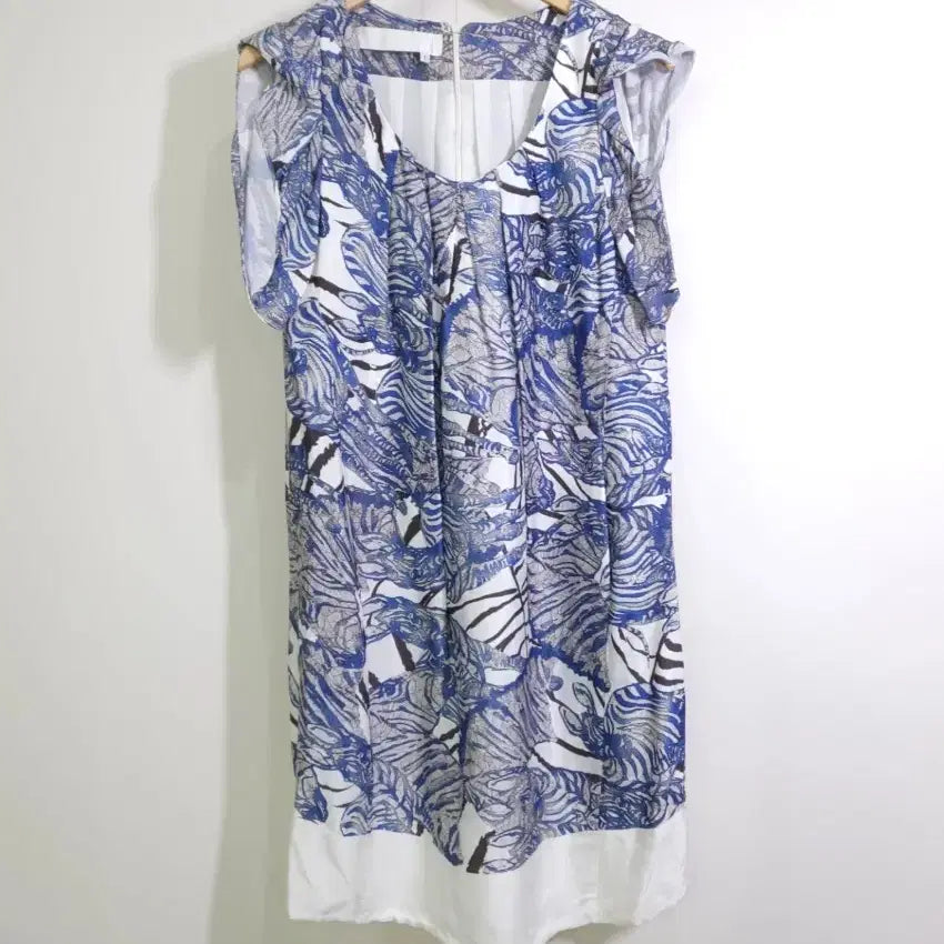 [BUNJANG] Obzee Blue Patterned Princess Dress / Obzee 원피스 1