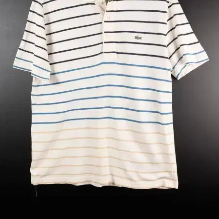 [BUNJANG] Lacoste Striped Polo Shirt / [L] 라코스테 스트라이프 카라티